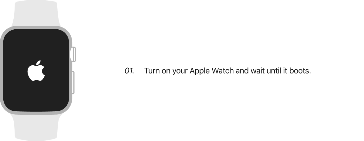 DFU Mode Apple Watch  Step 1. 