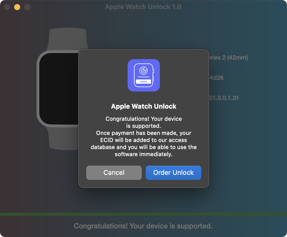 Remove Find My Watch Activation Lock