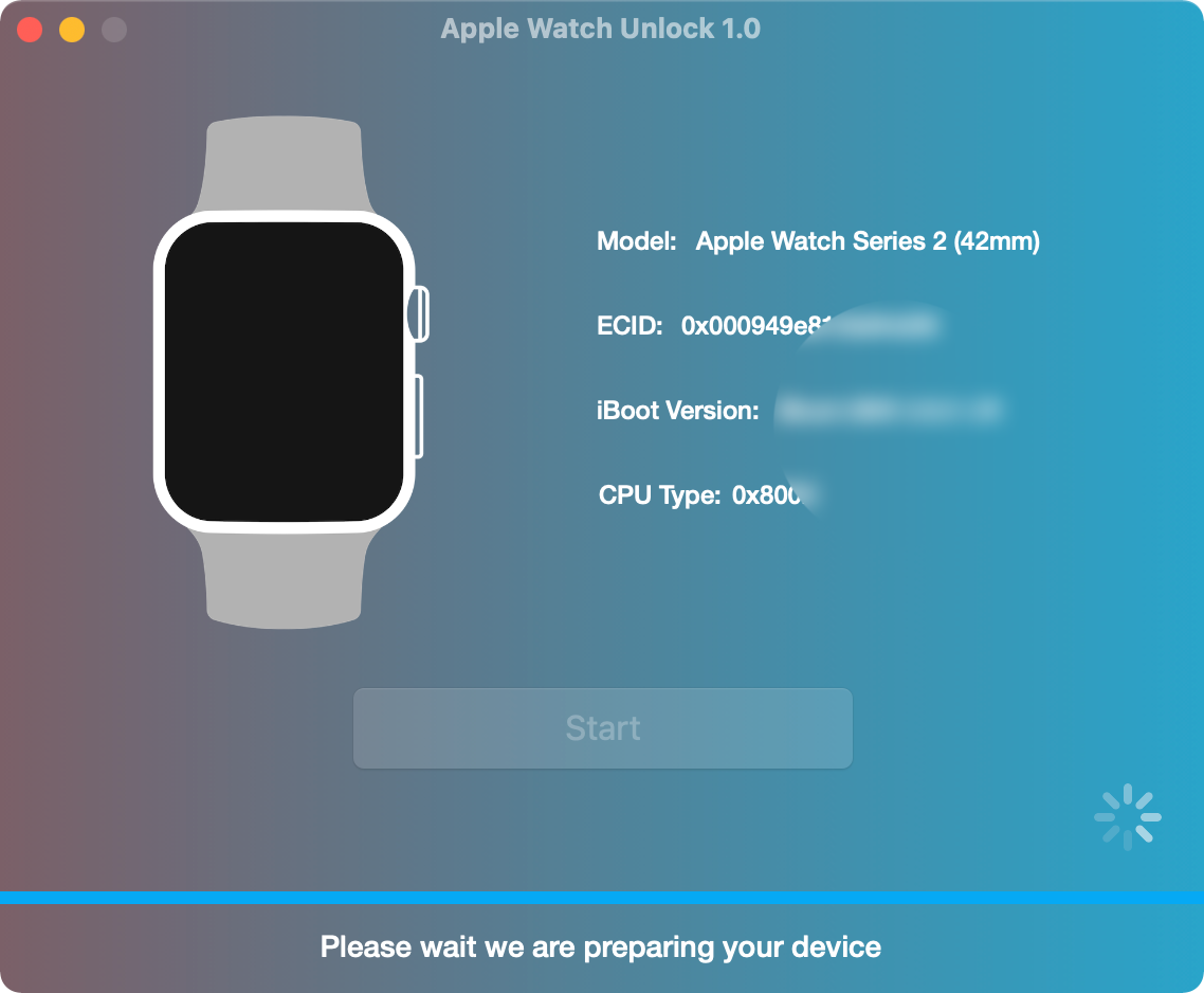 Prepare to Remove iCloud Activation Lock on Apple Watch via Unlock Tool